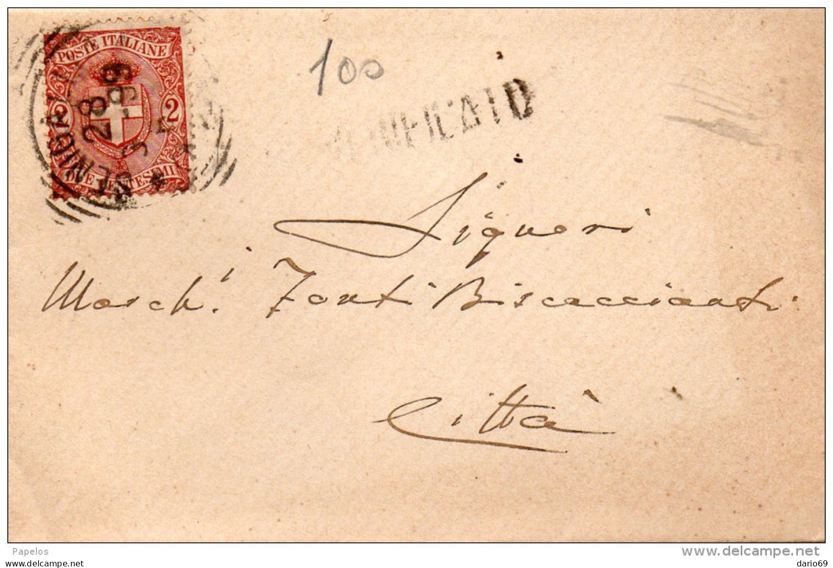 1899  LETTERA  CON ANNULLO SENIGALLIA - Storia Postale