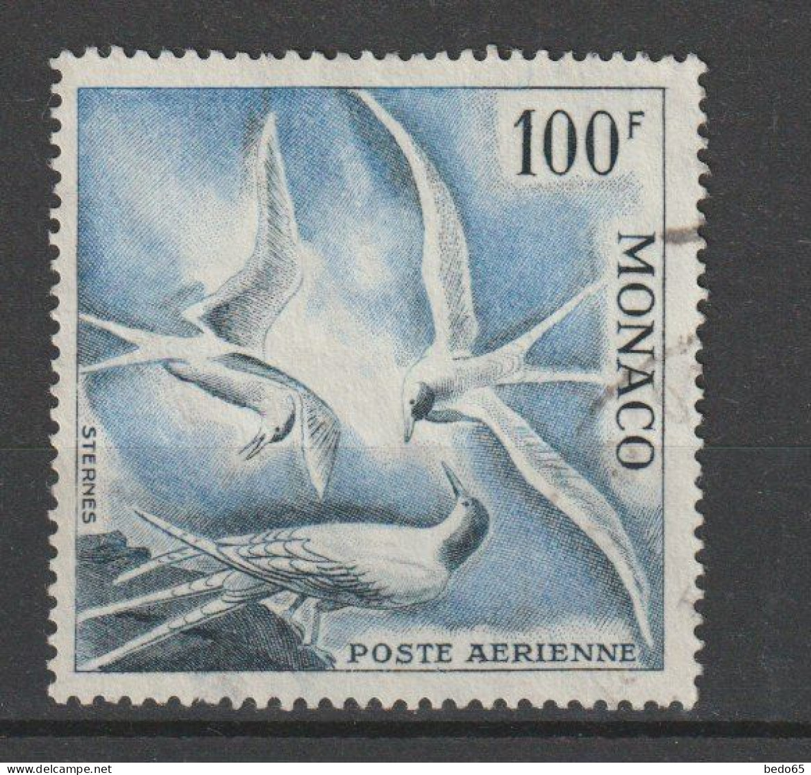 MONACO PA  N° 66  OBL TB - Airmail