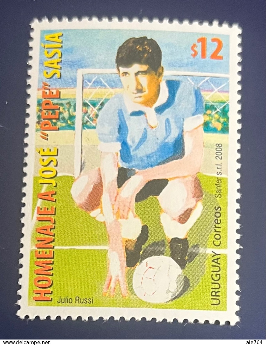 Uruguay 2008, José Pepe Sasia, Player, Sc 2247, MNH. - Uruguay