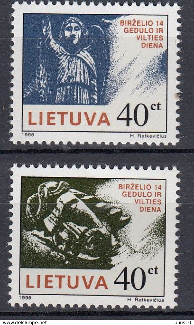 LITHUANIA 1996 Mourning Day MNH(**) Mi 613-614 #Lt1128 - Lituanie