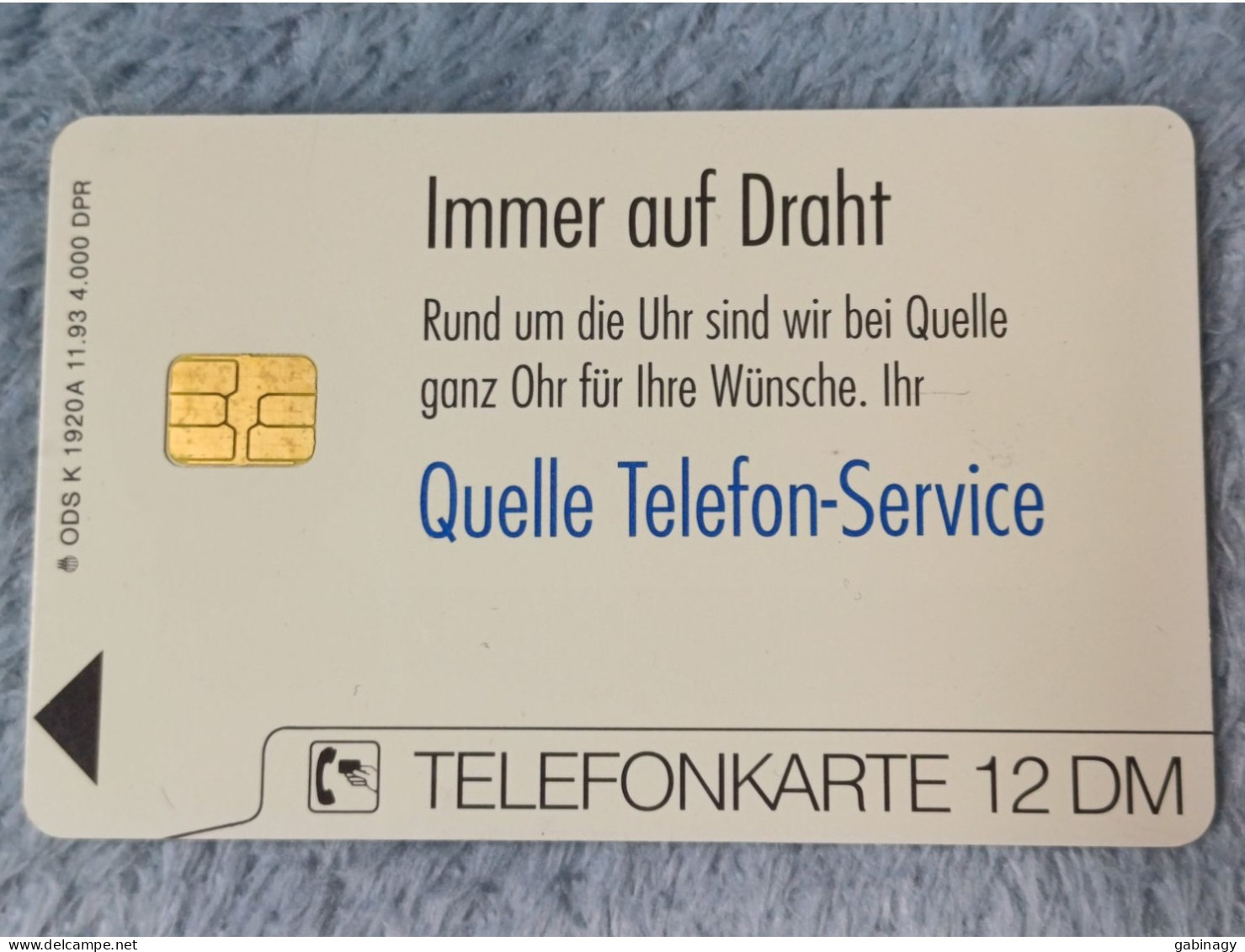 GERMANY-1200 - K 1920A - Quelle Telefon-Service 2 – Kind - 4.000ex. - K-Series : Série Clients