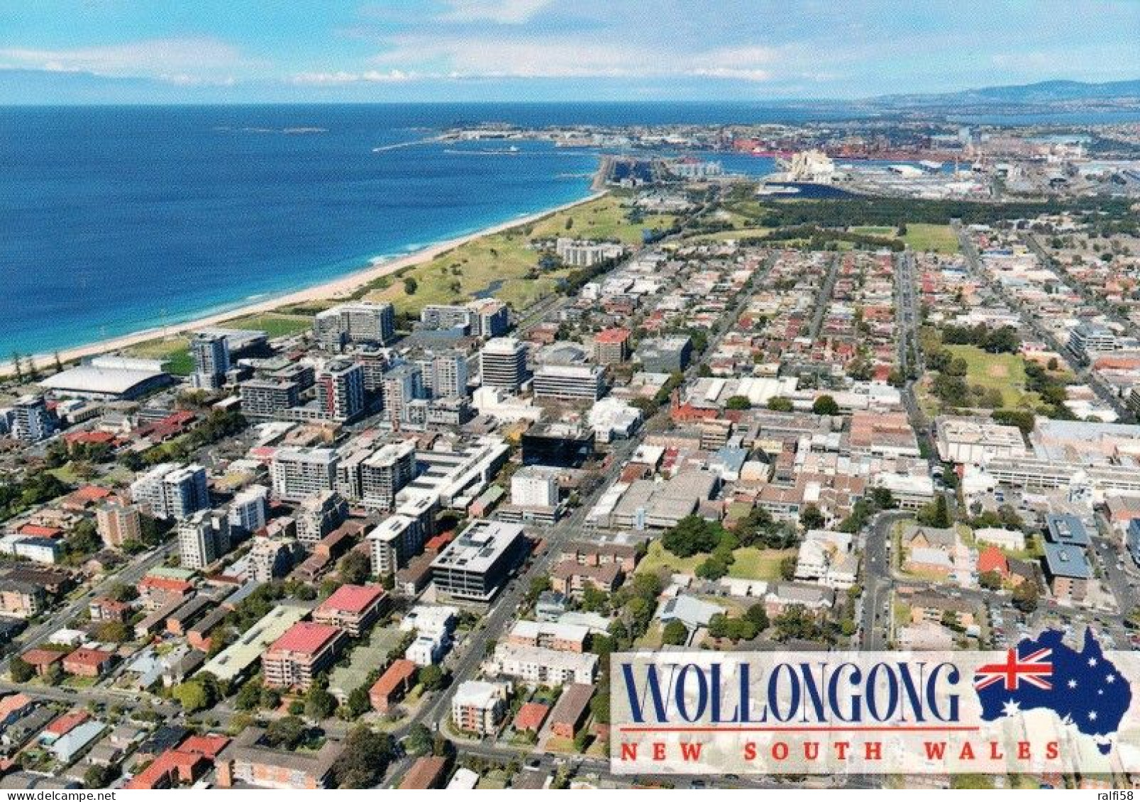1 AK Australien * Blick Auf Die Stadt Wollongong - Luftbildaufnahme - New South Wales * - Wollongong