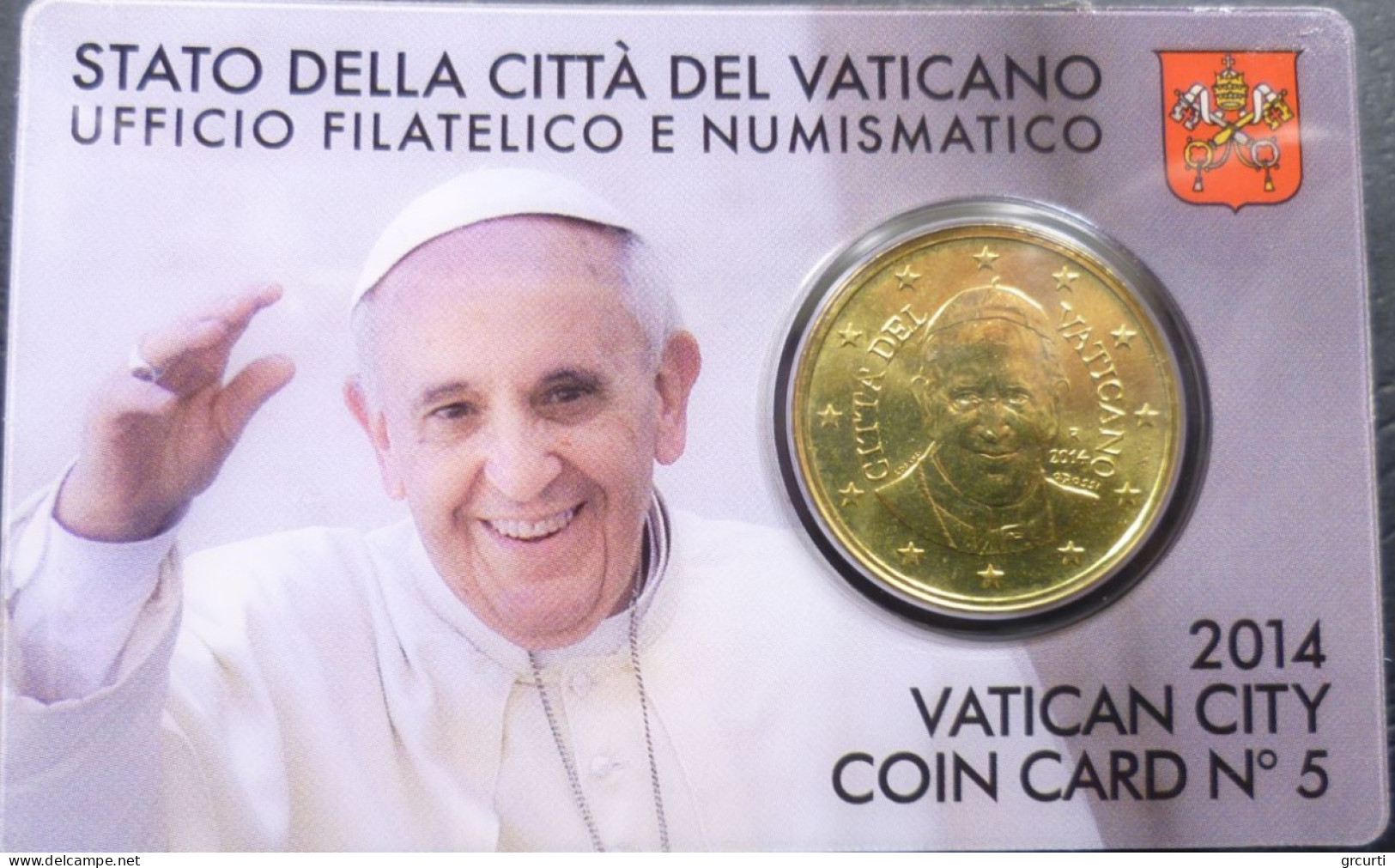 Vaticano - 50 Centesimi 2014 - Coincard N. 5 - KM# 460 - Vatikan