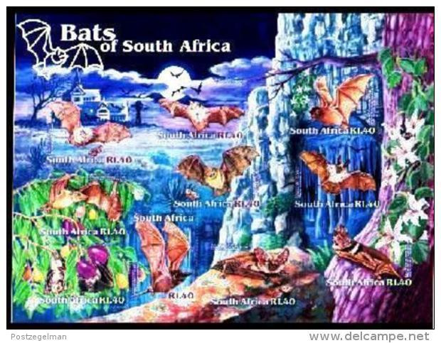 RSA, 2001, MNH Sheet Of Stamps  , SACC 1420, Bats Of South Africa, F3157 - Nuovi