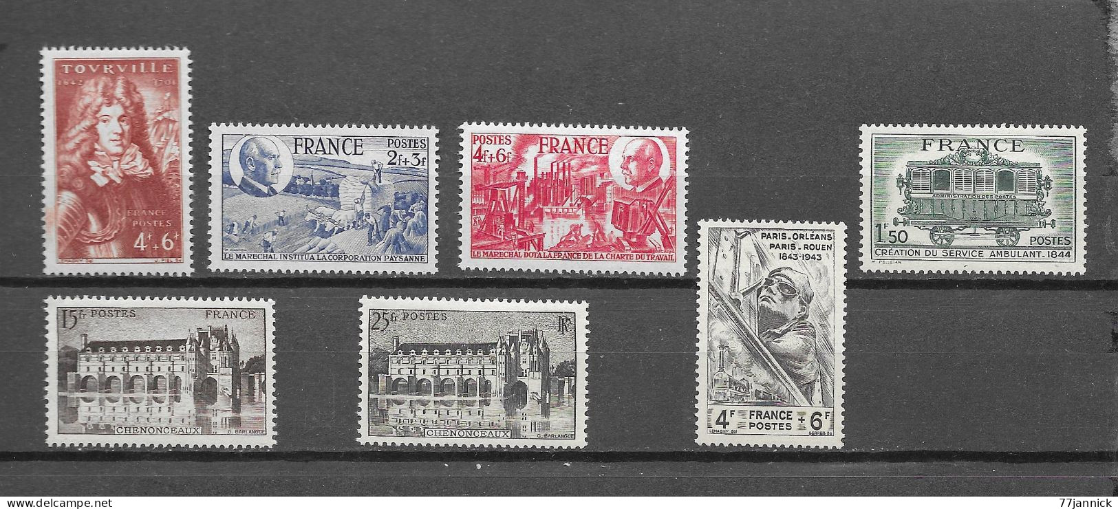 N° 600/607/608/609/610/611/618  NEUF** - Unused Stamps