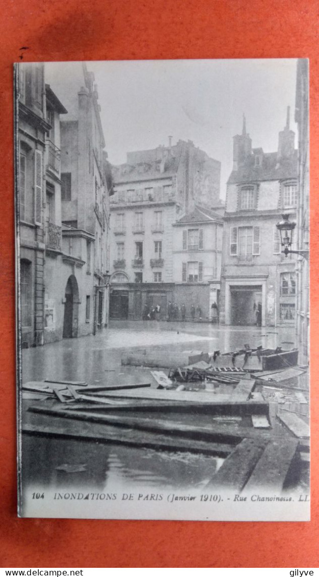 CPA (75) Inondations De Paris. 1910. Rue Chanoinesse (7A.766) - Inondations De 1910