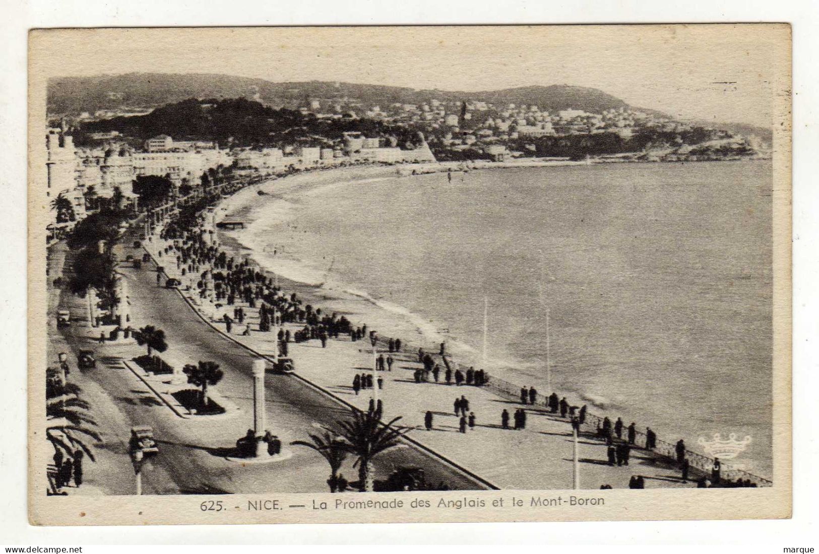 Cpa N° 625 NICE La Promenade Des Anglais Et Le Mont Boron - Sonstige & Ohne Zuordnung