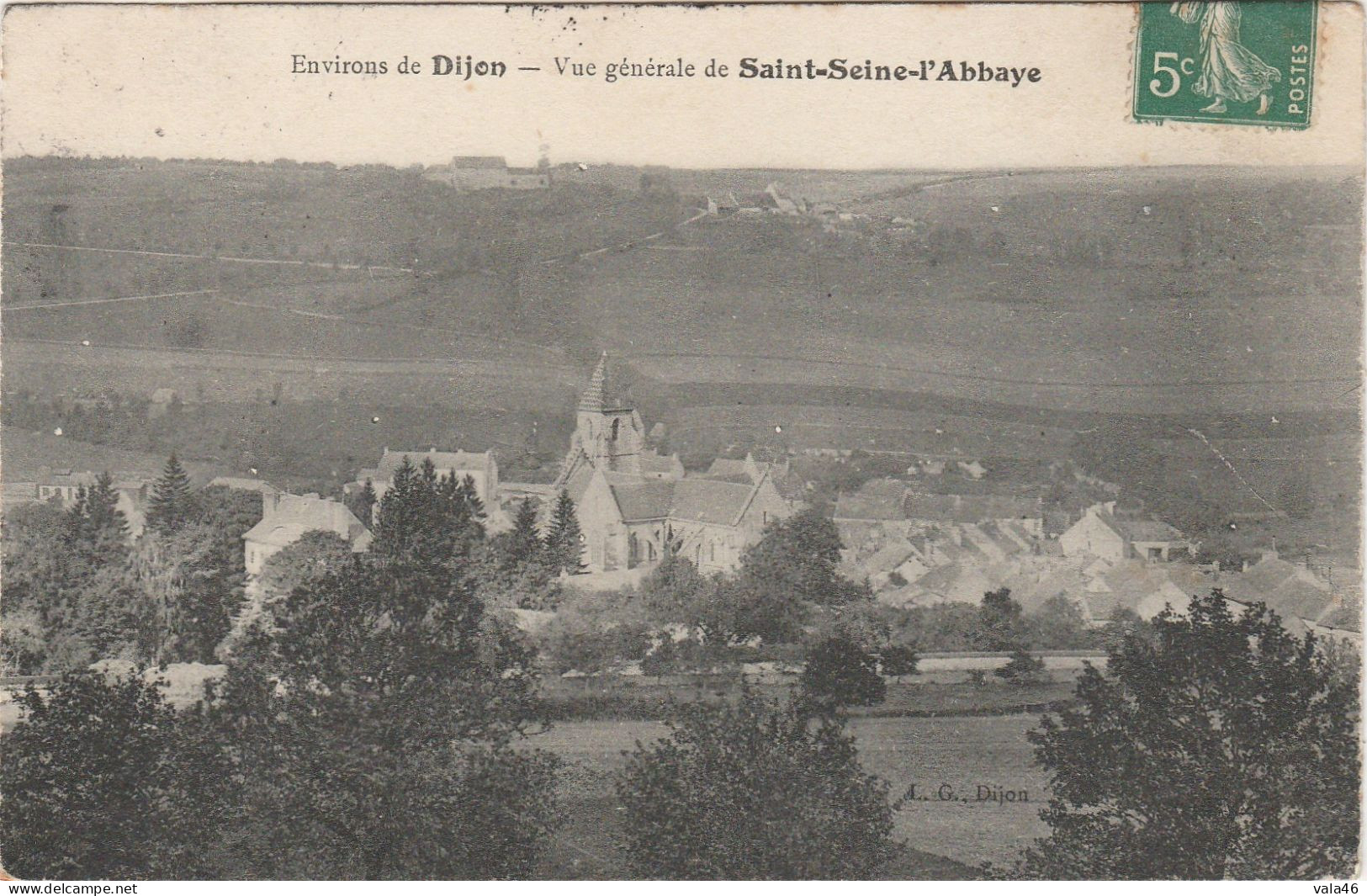 SAINT SEINE L'ABBAYE  21 COTE D'OR  CPA  VUE GENERALE        . - Sonstige & Ohne Zuordnung