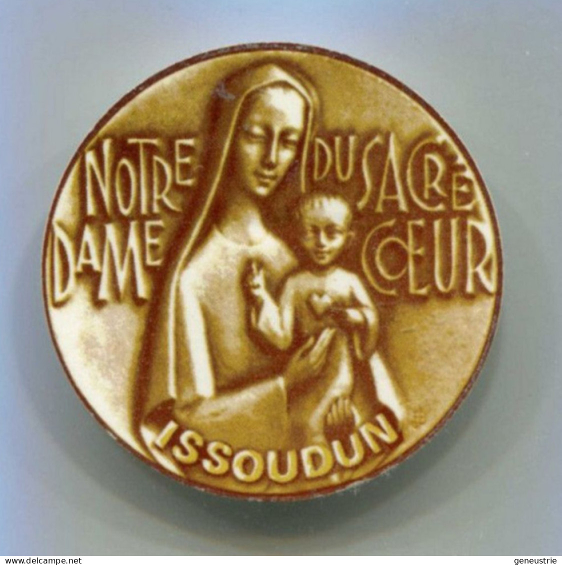 Broche Religieuse "Notre-Dame Du Sacré-Coeur - Issoudun" Religious Brooch - Indre - Godsdienst & Esoterisme