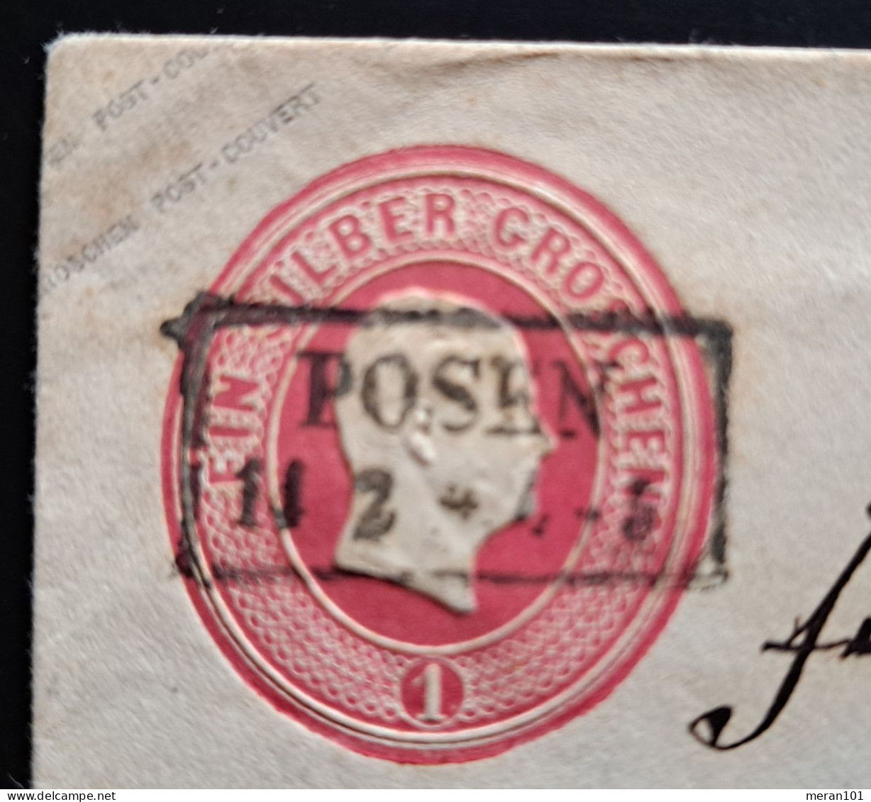 Preussen, Umschlag 1 Sgr. POSEN - Entiers Postaux