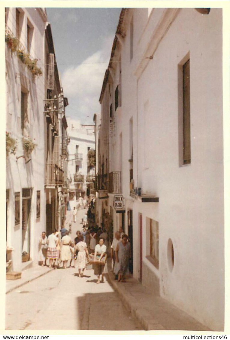 110524A - PHOTO AMATEUR 1960 - ESPAGNE SITGES Une Rue - Snack Bar - Europe