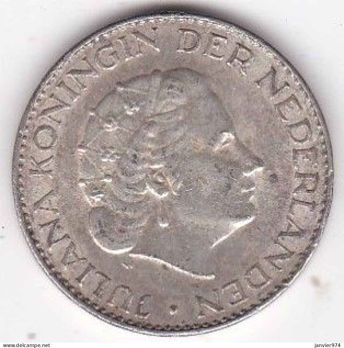 Pays-Bas 1 Gulden 1963 Juliana , En Argent, KM# 184 - 1948-1980 : Juliana