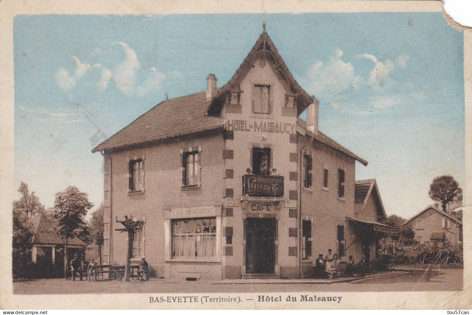 BAS - EVETTE  -  EVETTE  -  SALBERT  -  TERRITOIRE DE BELFORT  -  (90)  -  CPA  -  HÔTEL  DE  MALSAUCY. - Autres & Non Classés