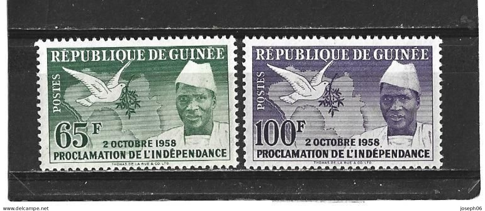 GUINEE - République  1959   Y.T.  N° 3  à  7   Complet   NEUF** - Guinea (1958-...)