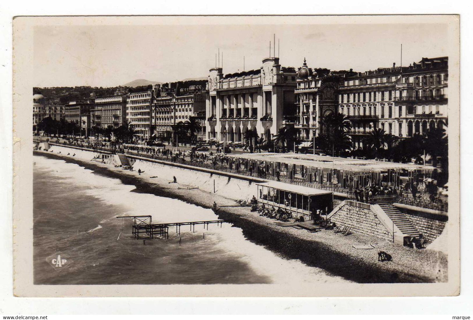 Cpa N° 47 NICE Le Palais De La Méditerranée Et La Promenade Des Anglais - Monumenten, Gebouwen