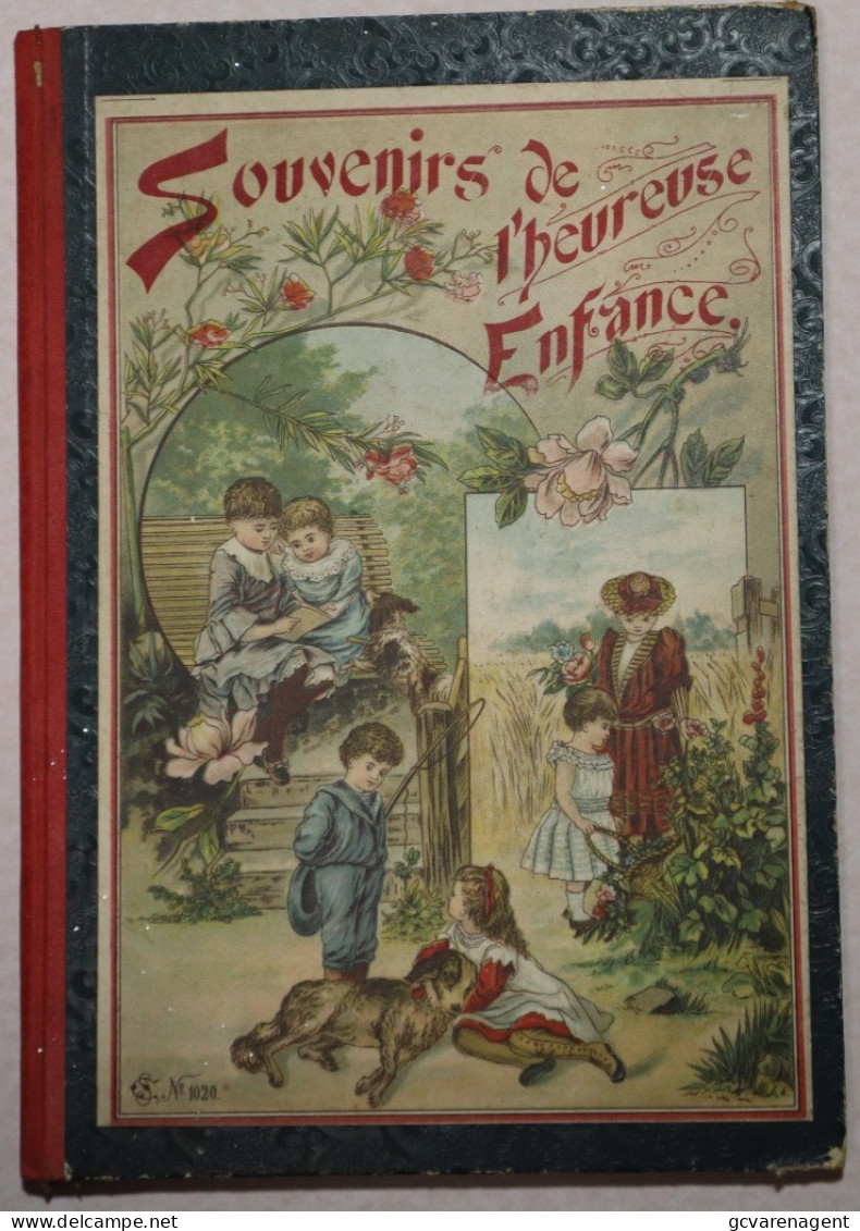 SOUVENIRS DE L'HEUREUSE ENFANCE  N° 1020 LIVRE AMUSANT AVEC ILLUSTRATIONS = BON ETAT = VOIR IMAGES 320 X 225 MM - Otros & Sin Clasificación