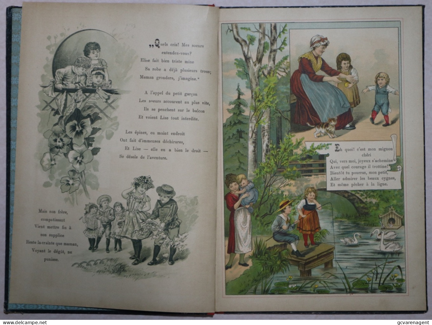 SOUVENIRS DE L'HEUREUSE ENFANCE  N° 1020 LIVRE AMUSANT AVEC ILLUSTRATIONS = BON ETAT = VOIR IMAGES 320 X 225 MM - Otros & Sin Clasificación