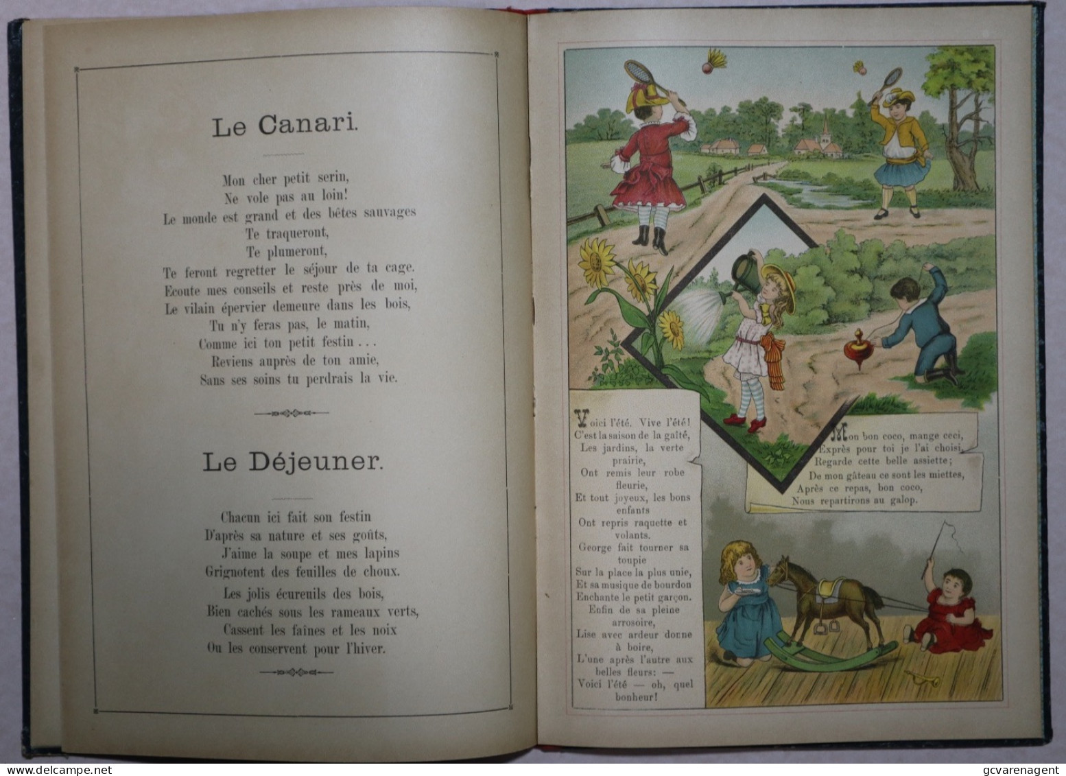 SOUVENIRS DE L'HEUREUSE ENFANCE  N° 1020 LIVRE AMUSANT AVEC ILLUSTRATIONS = BON ETAT = VOIR IMAGES 320 X 225 MM