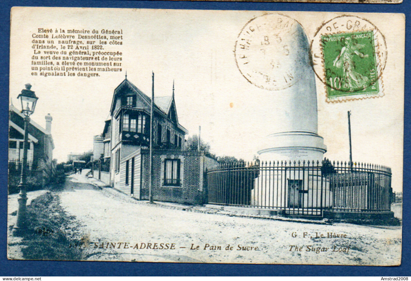 1923 - SAINTE-ADRESSE - LE PAIN DE SUCRE - FRANCE - Sainte Adresse