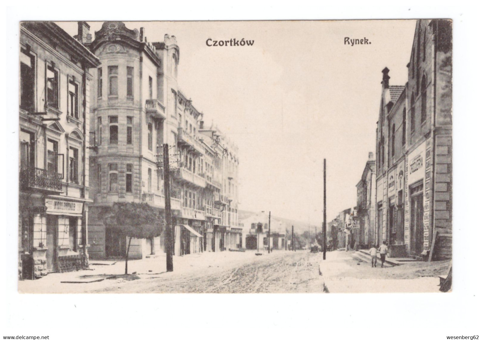 Ukraine Ex- Poland Czortkow Chortkiv Rynek Markt  Marché Ca 1910 - Ucrania