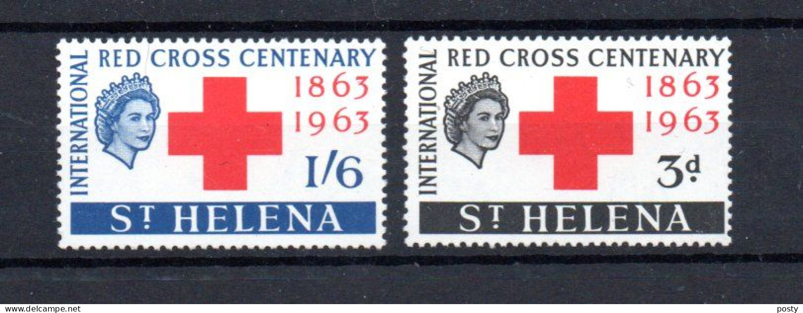 SAINTE-HELENE - SAINT-HELENA - 1963 - CROIX ROUGE - RED CROSS - CENTENAIRE - CENTENARY - - Isola Di Sant'Elena