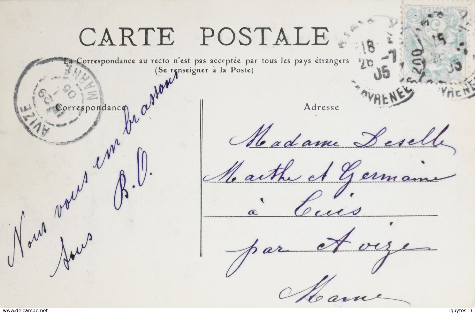 CPA. [75] > TOUT PARIS > N° 660 - UN COIN DU SQUARE TENON - (XXe Arrt.) - 1911 - TBE - Paris (20)