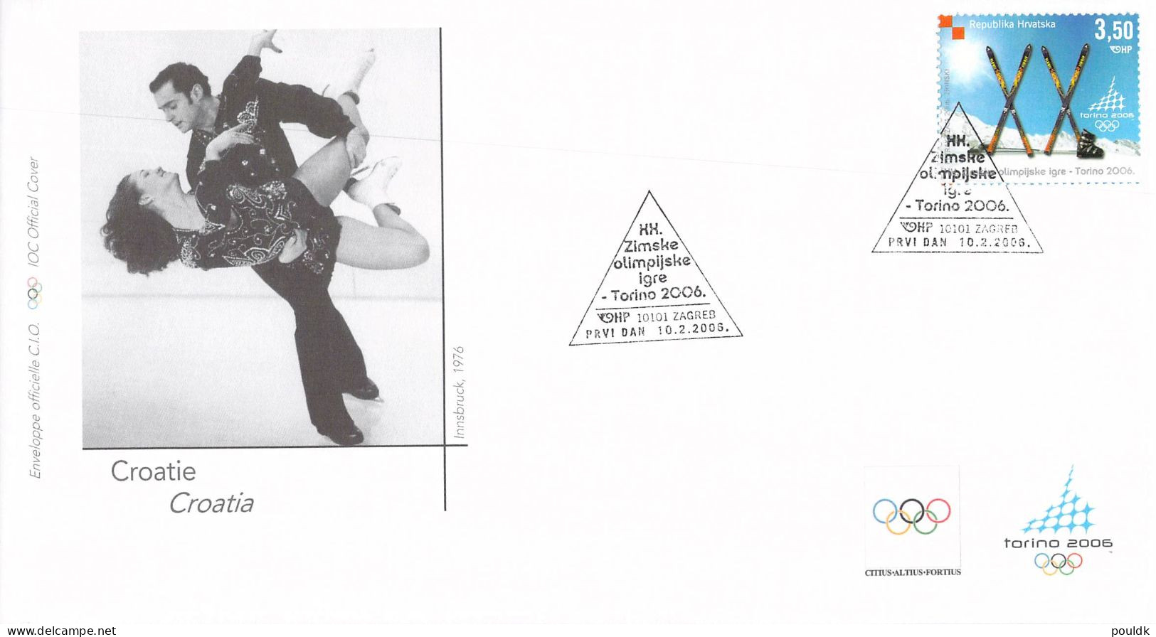 Olympic Games in Torino 2006 - 10 covers. Postal Weight 0,080 kg. Please read Sales Conditions under Image of Lot (009-1