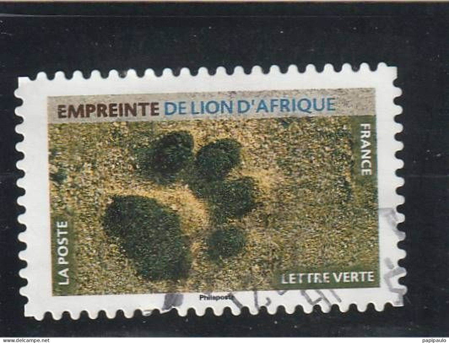 FRANCE 2021 Y&T 1957  Lettre Verte Empreintes   Oblitération Ronde - Used Stamps