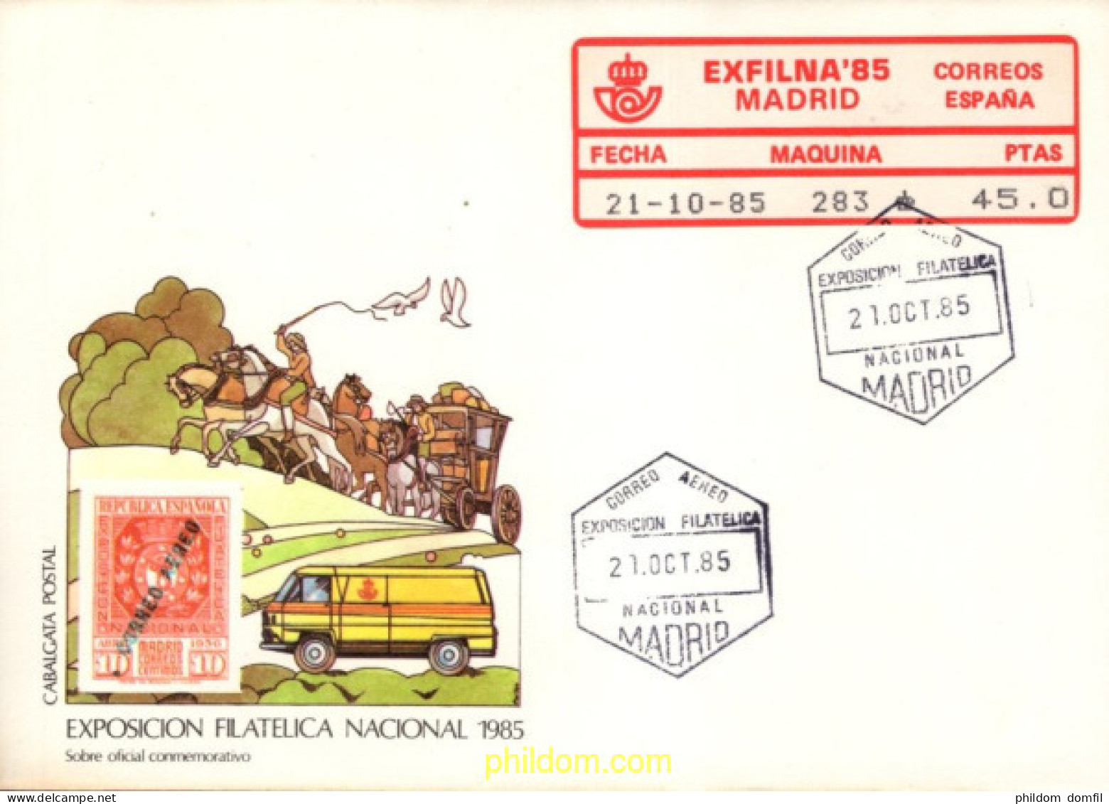 730839 MNH ESPAÑA 1984 EXFILNA-85 - Unused Stamps