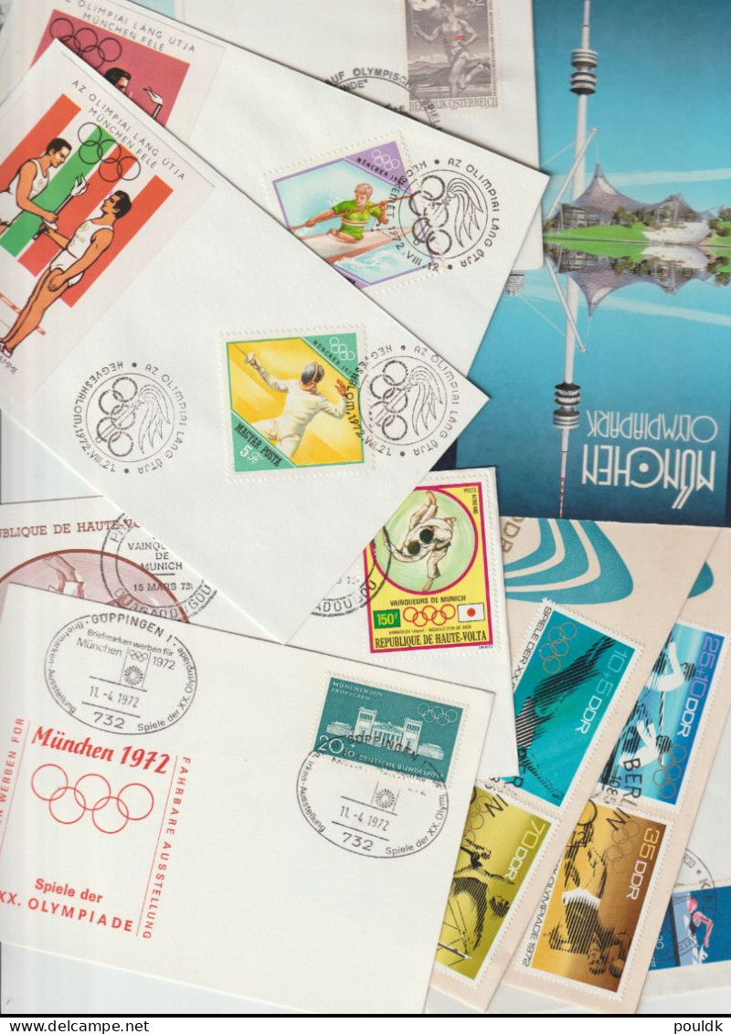 Olympic Games In München 1972 - 30 Covers. Postal Weight 0,180 Kg. Please Read Sales Conditions Under Image Of Lot (009- - Summer 1972: Munich