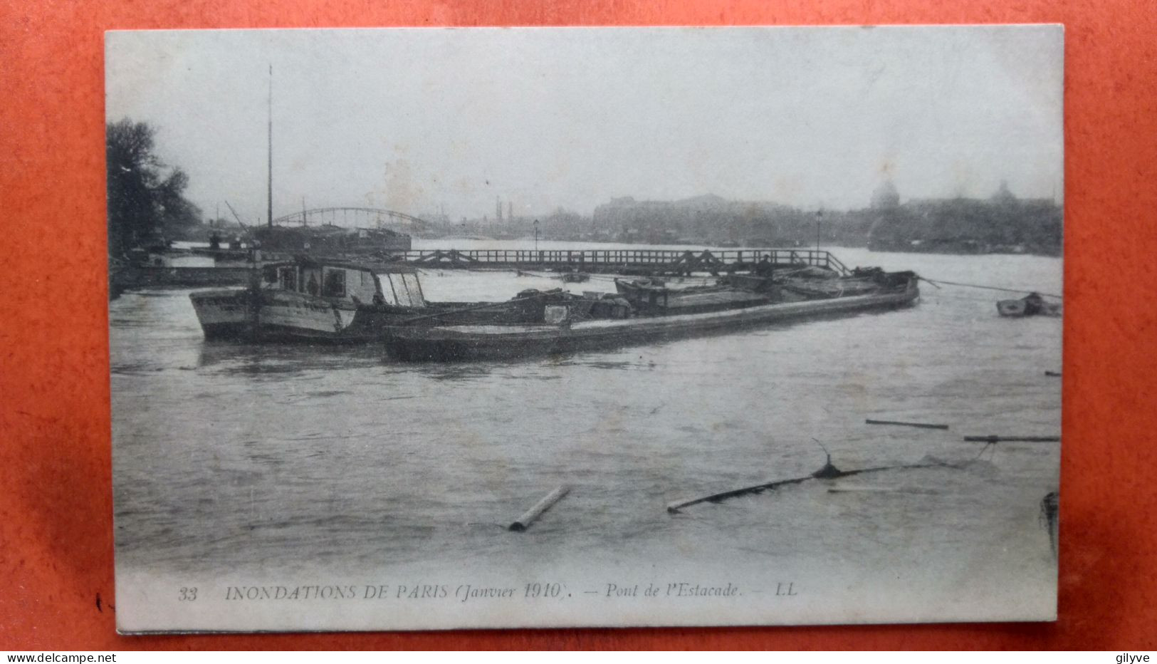 CPA (75) Inondations De Paris.1910.Pont De L'Estacade. (7A.782) - Paris Flood, 1910