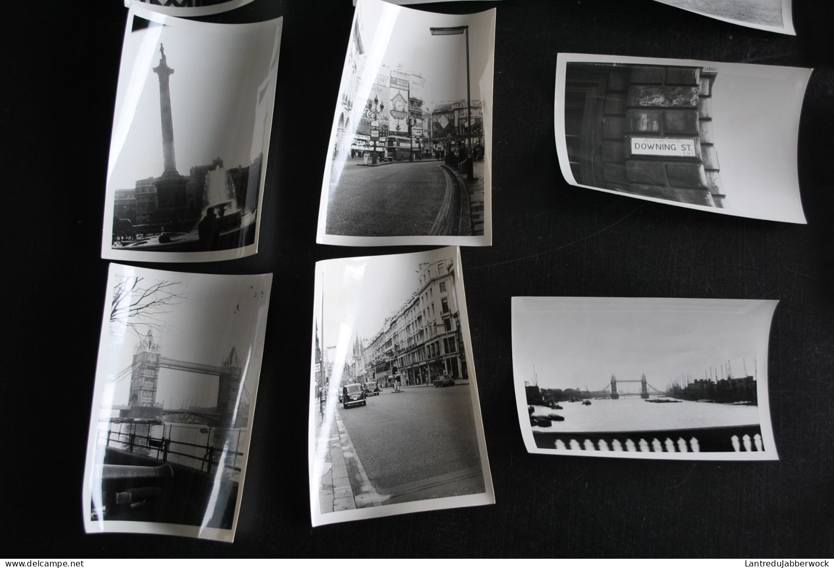 Lot De 20 Photos N&B (12.5 X 9 Cm) Londres 1960 Tower Bridge Black Cabs Downing Street Westminster Palace - Lieux