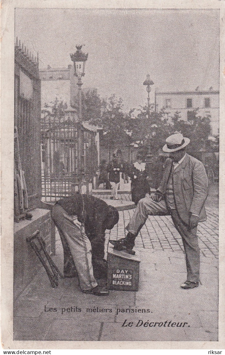 PARIS(LE DECROTTEUR) PUBLICITE VILLE DE STRASBOURG) - Petits Métiers à Paris