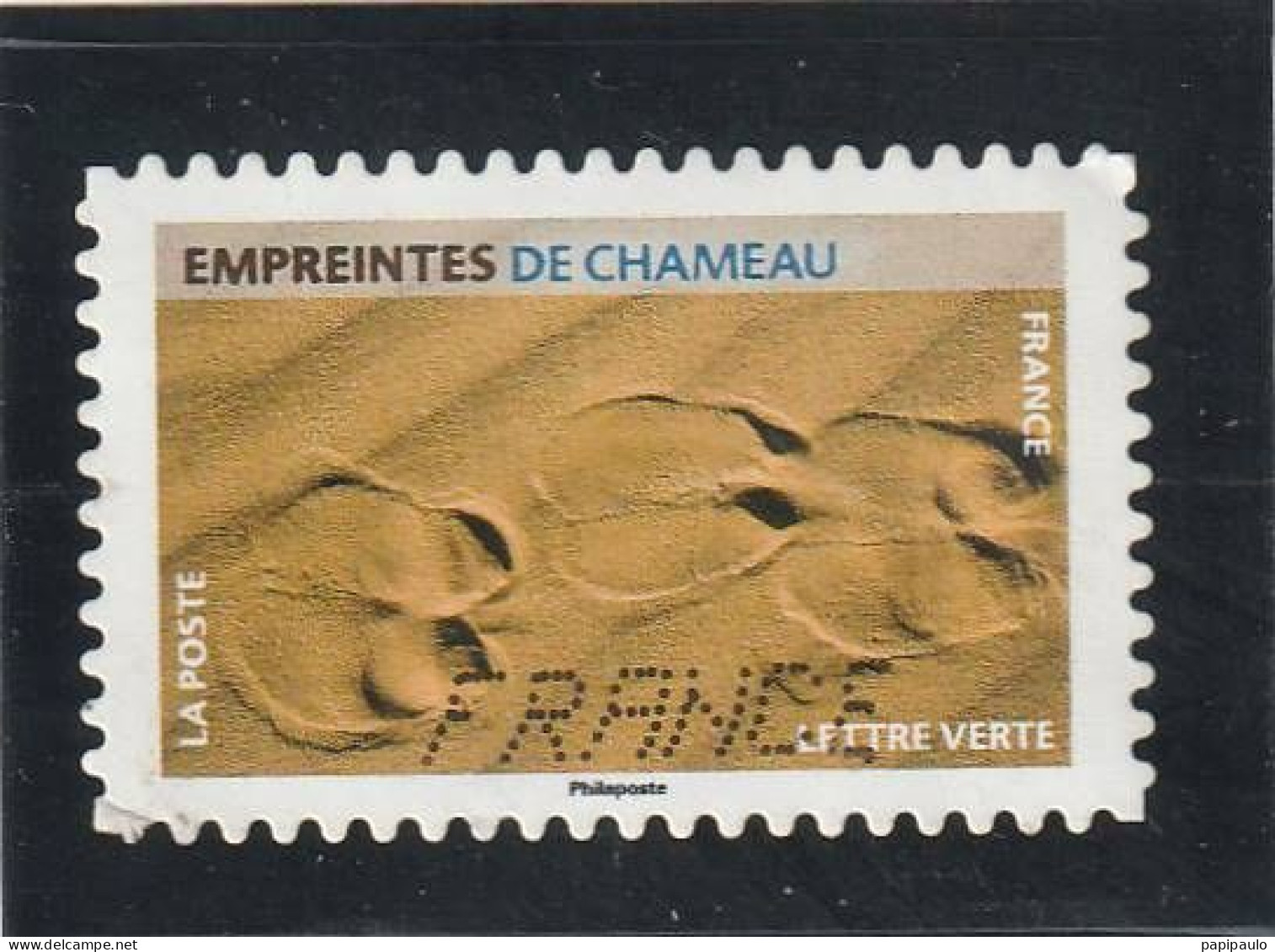FRANCE 2021 Y&T 1956  Lettre Verte Empreintes - Used Stamps