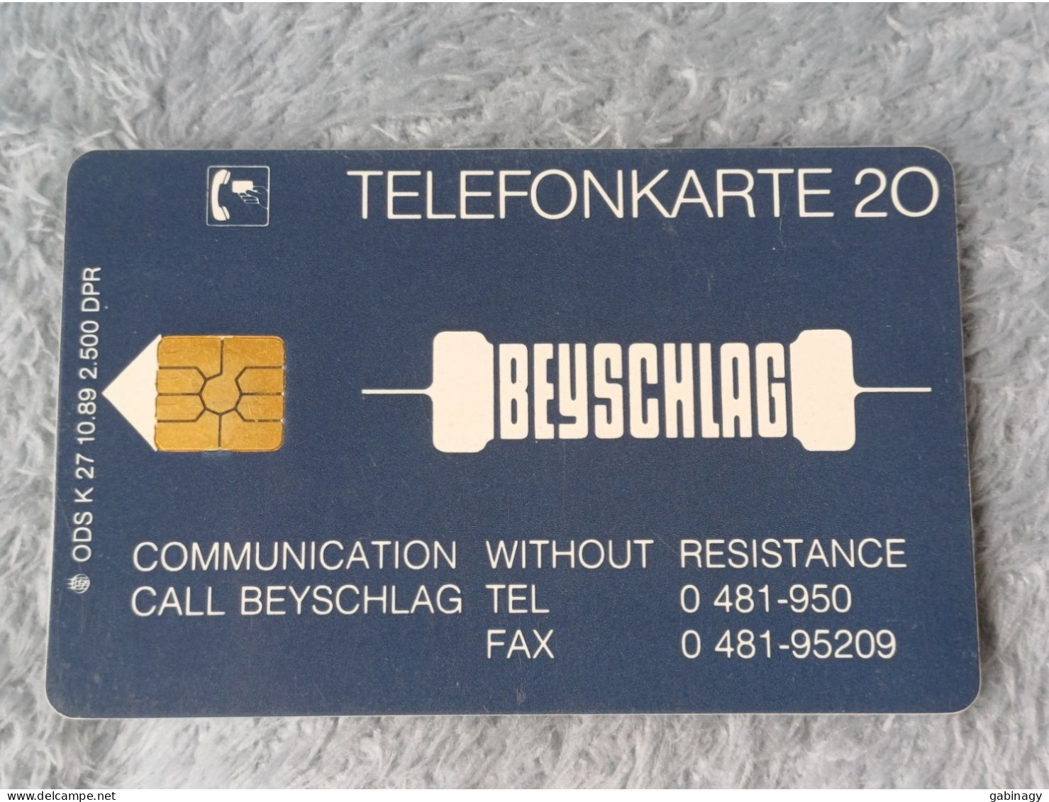 GERMANY-1203 - K 0027 - Beyschlag - 2.500ex. - K-Reeksen : Reeks Klanten