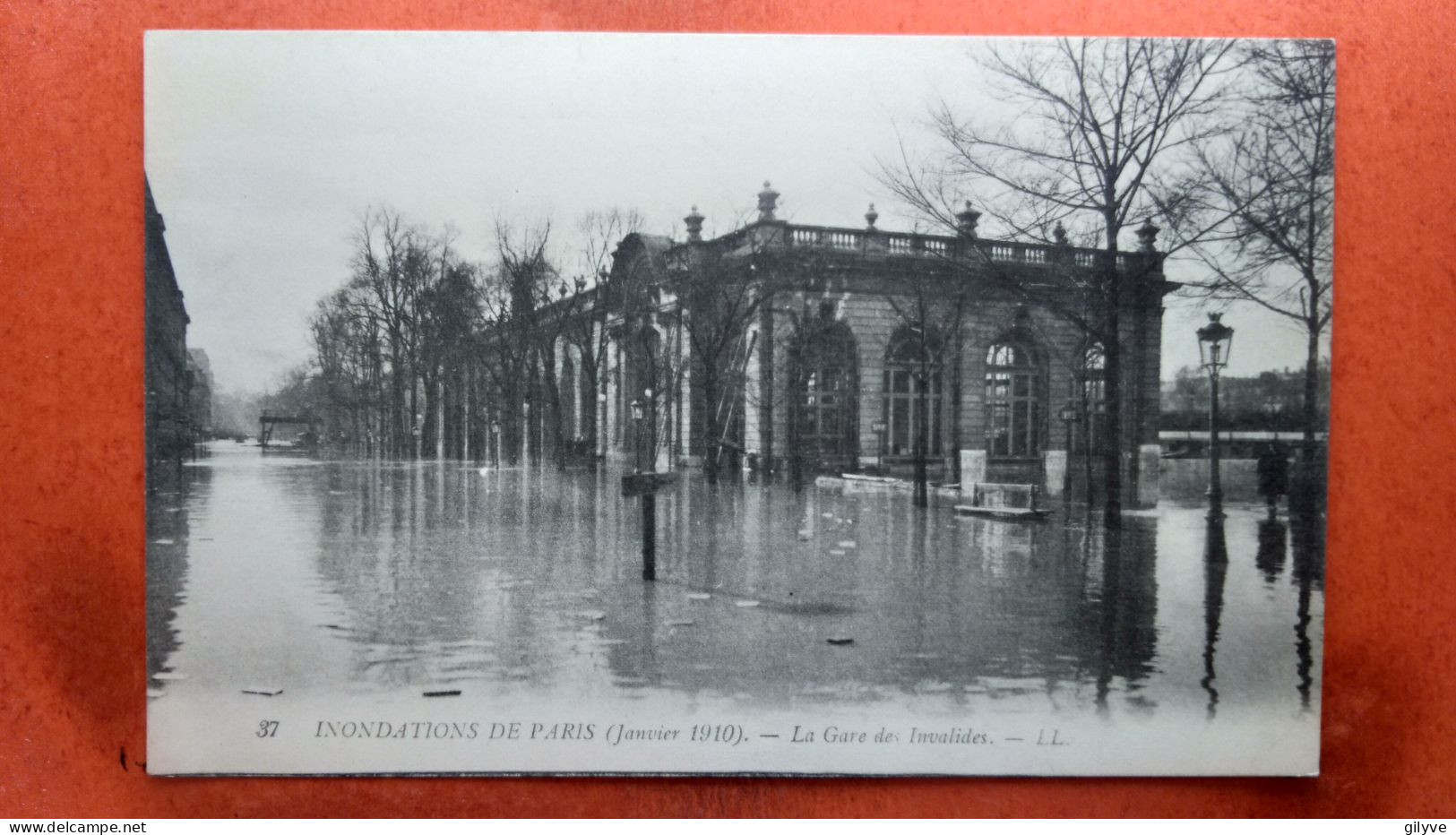 CPA (75) Inondations De Paris.1910. La Gare Des Invalides.  (7A.788) - Überschwemmung 1910