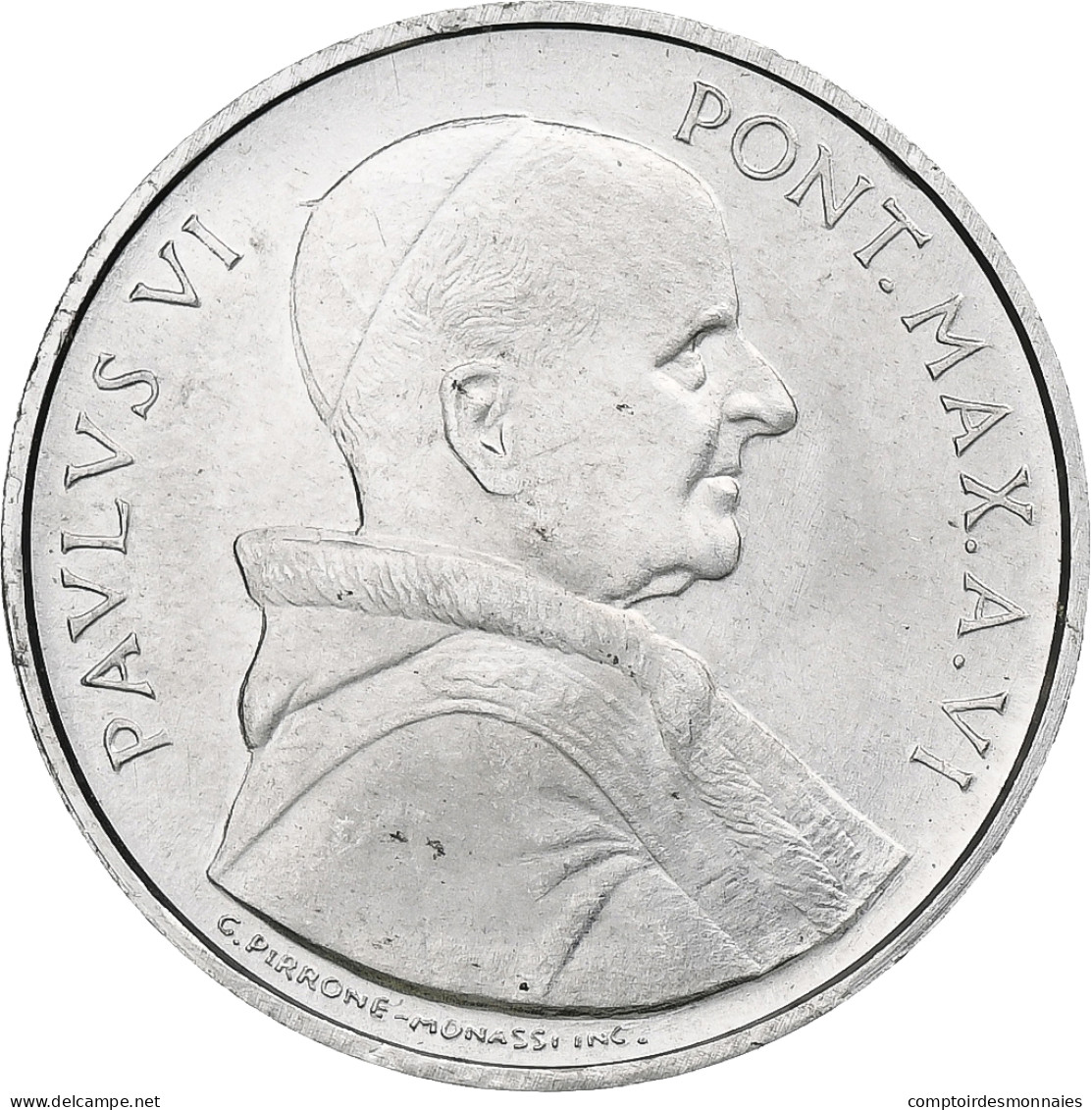 Vatican, Paul VI, 5 Lire, 1968 (Anno VI), Rome, Aluminium, SPL+, KM:102 - Vatikan