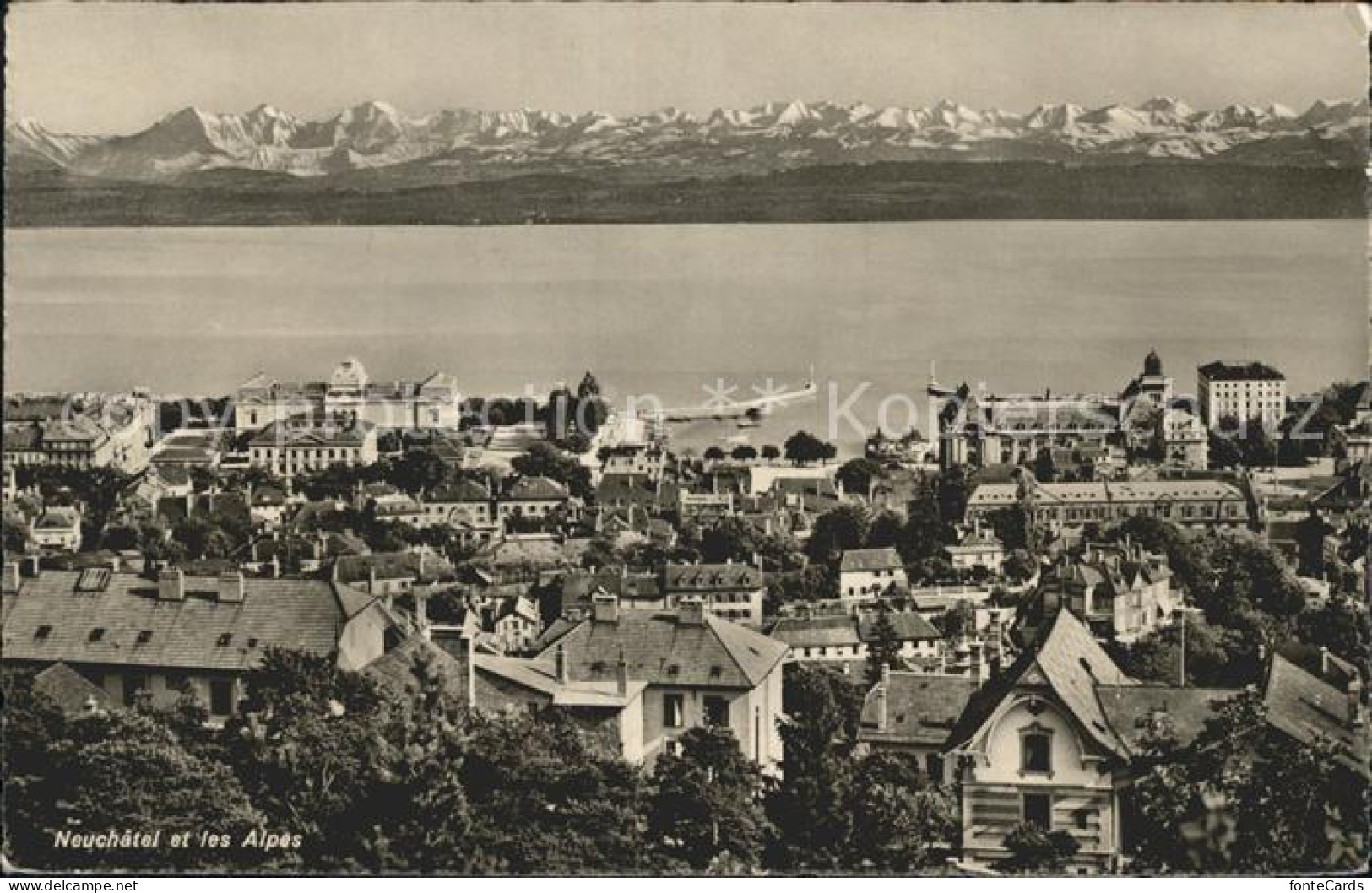 12922309 Neuchatel NE Et Les Alpes Lac Neuchatel - Andere & Zonder Classificatie