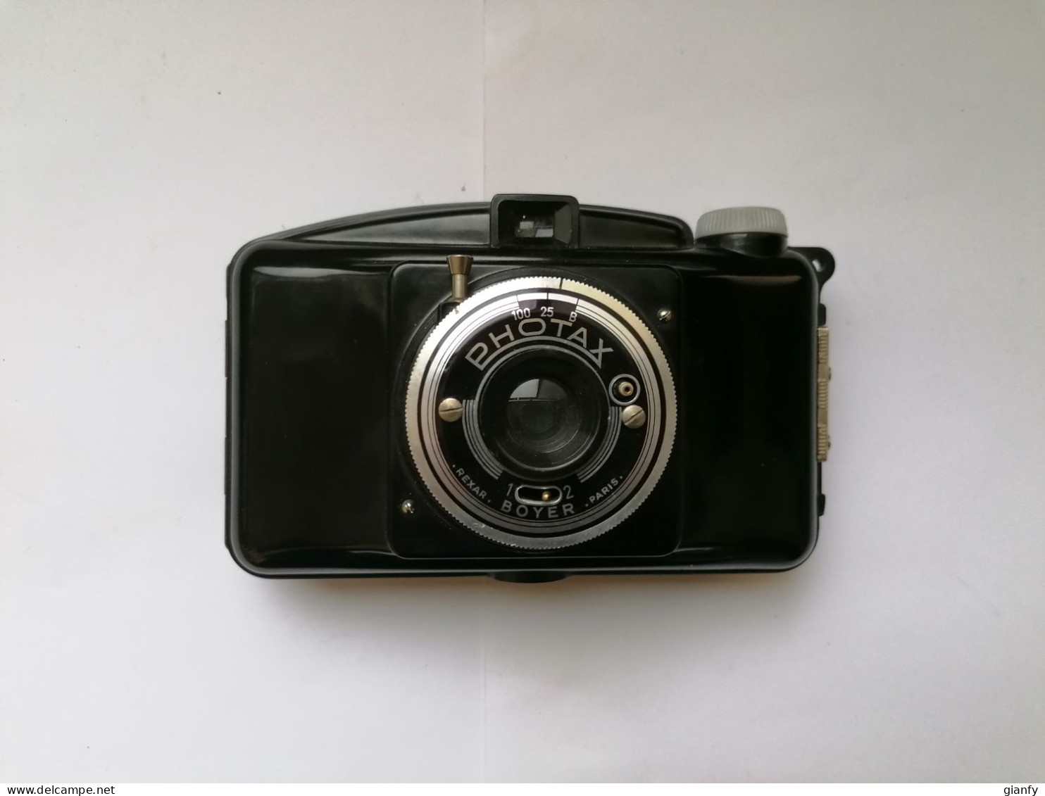 MACCHINA FOTOGRAFICA VINTAGE M.I.O.M. PHOTAX IV BOYER ANALOGICA 1958 BAKELITE - Cámaras Fotográficas