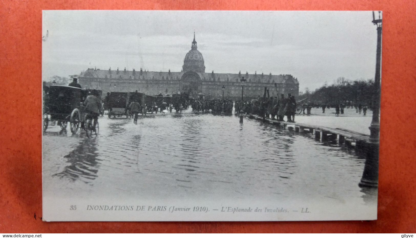 CPA (75) Inondations De Paris.1910. L'esplanade Des Invalides.  (7A.790) - Überschwemmung 1910