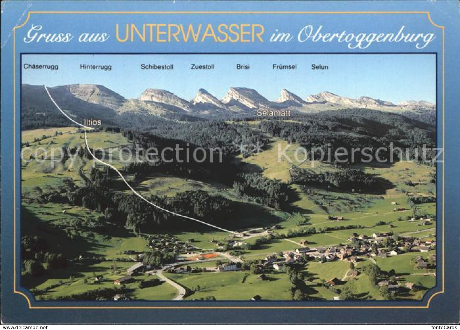 12920937 Unterwasser Toggenburg Panorama Obertoggenburg Churfirsten Appenzeller  - Autres & Non Classés