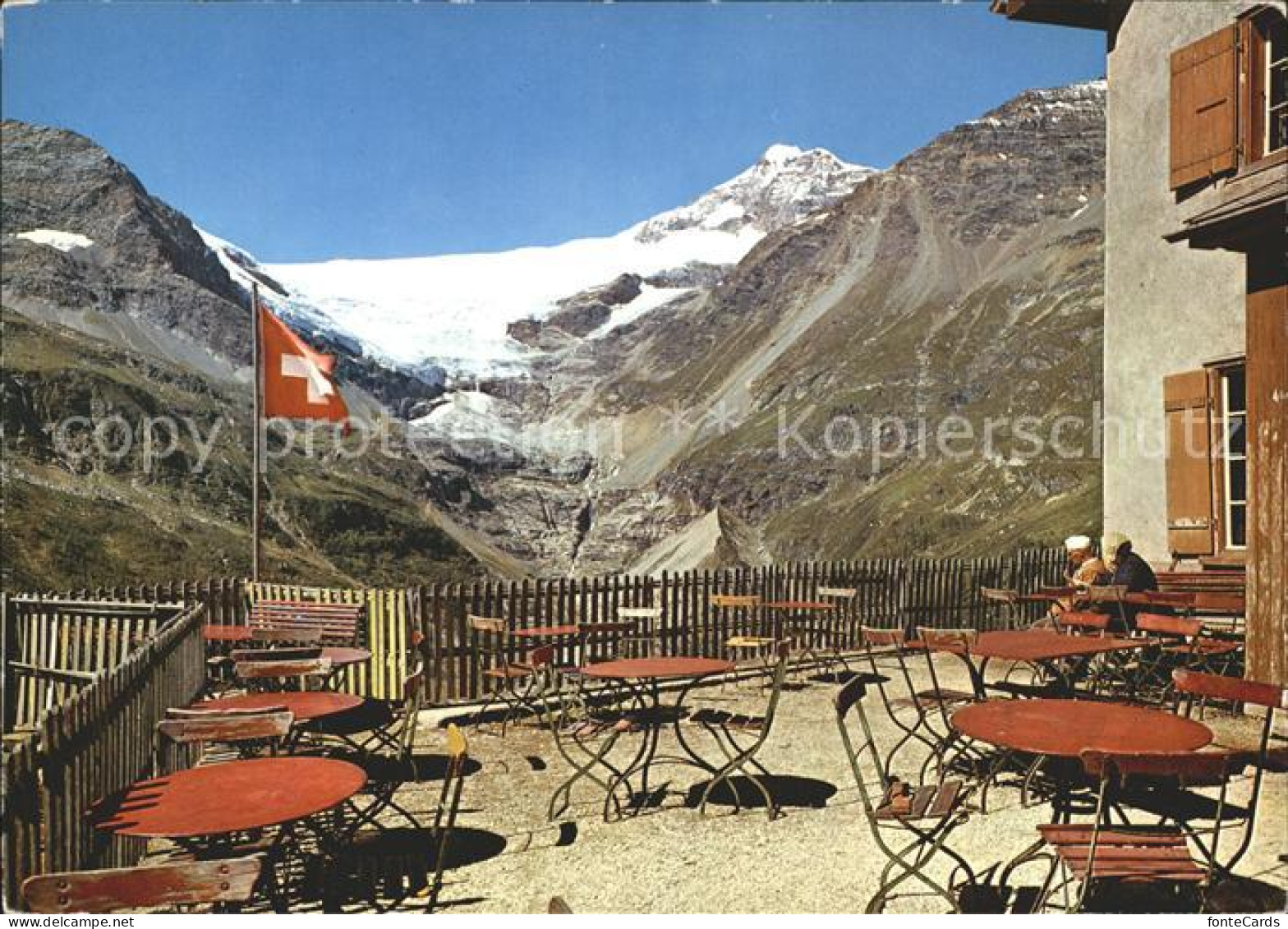 12920889 Alp Gruem Bergrestaurant Belvedere Mit Paluegletscher Berninagruppe Alp - Otros & Sin Clasificación