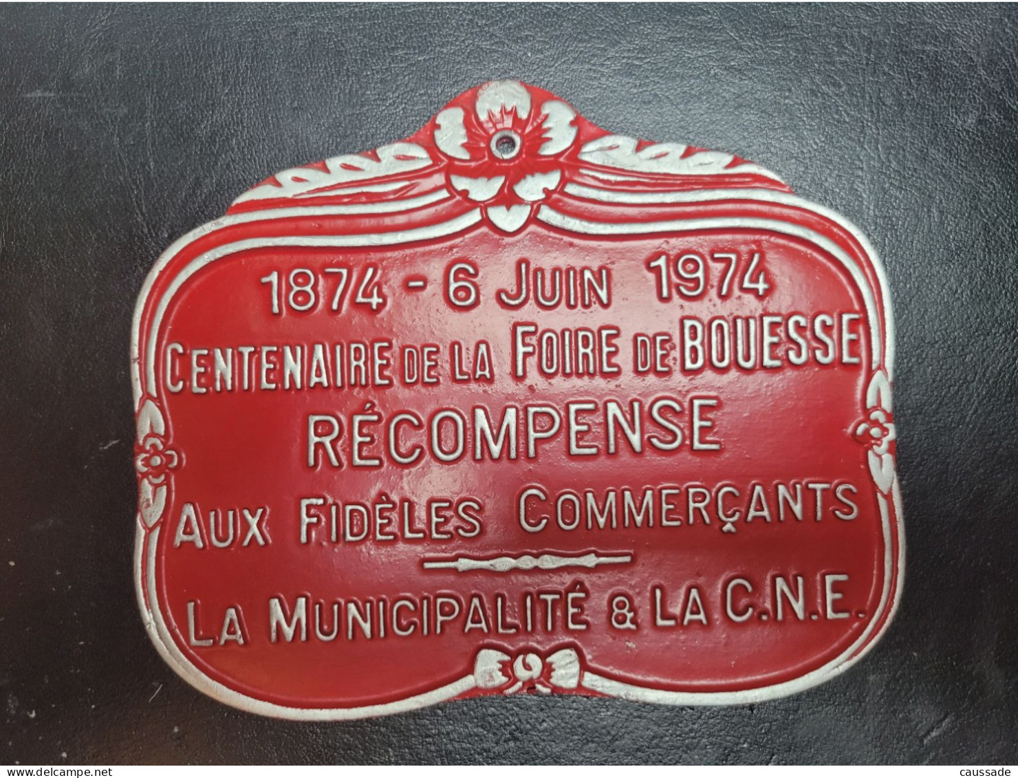 36 - BOUESSE - Très Belle Plaque Alu - Centenaire De La Foire De BOUESSE Du 6 Juin 1974 -  17.5 X 14.5cm - Other & Unclassified