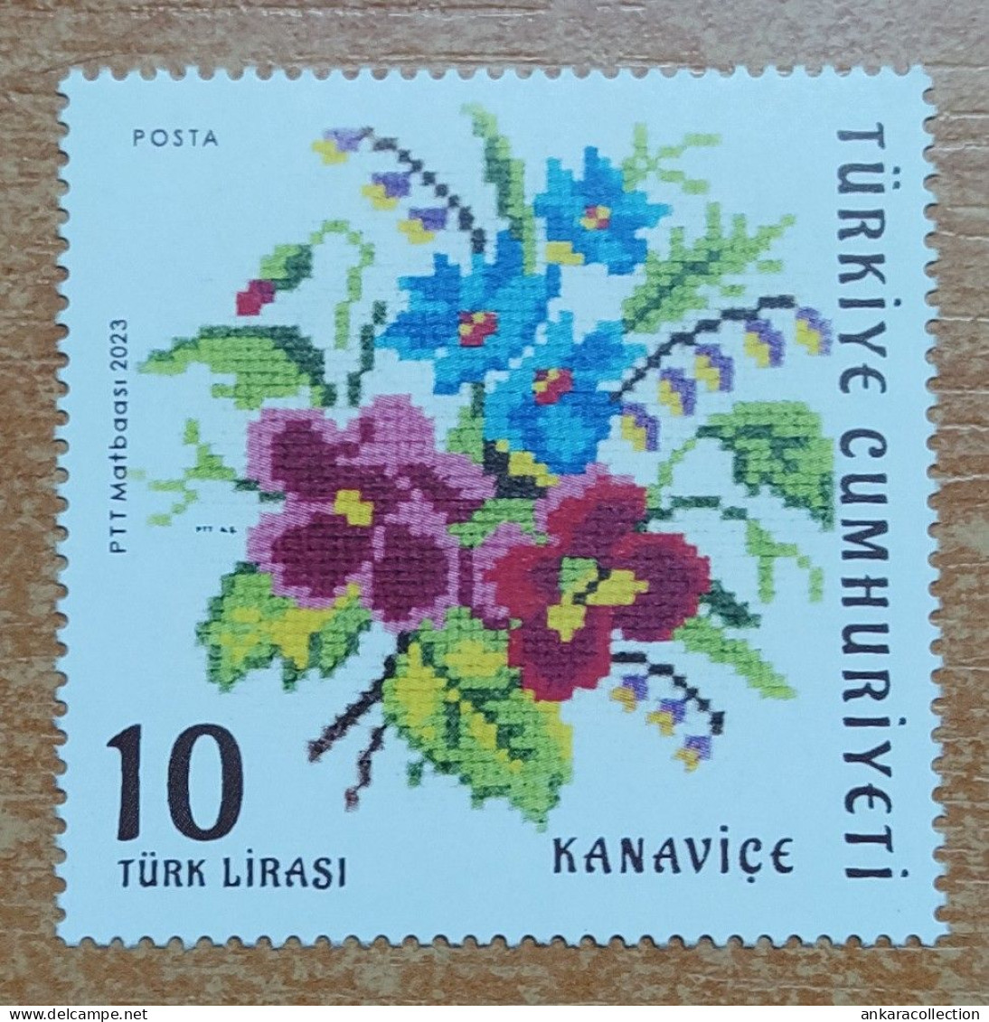 AC - TURKEY STAMP - CROSS STITCH MNH 22 FEBRUARY 2023 - Unused Stamps