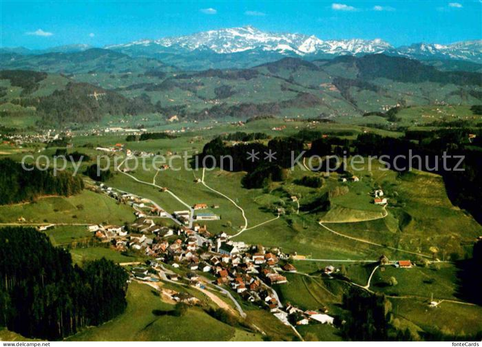 12905817 Mosnang Mit Saentiskette Appenzeller Alpen Fliegeraufnahme Mosnang - Other & Unclassified