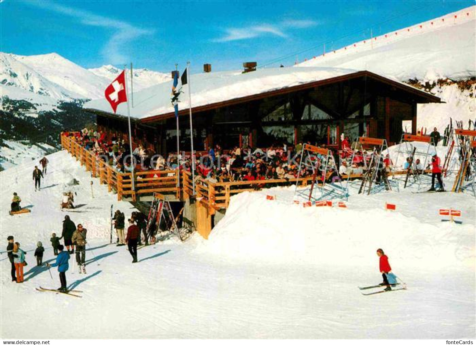 12905739 Davos GR Bergrestaurant Jatzmeder Rinerhorn Wintersportplatz Alpen Davo - Other & Unclassified
