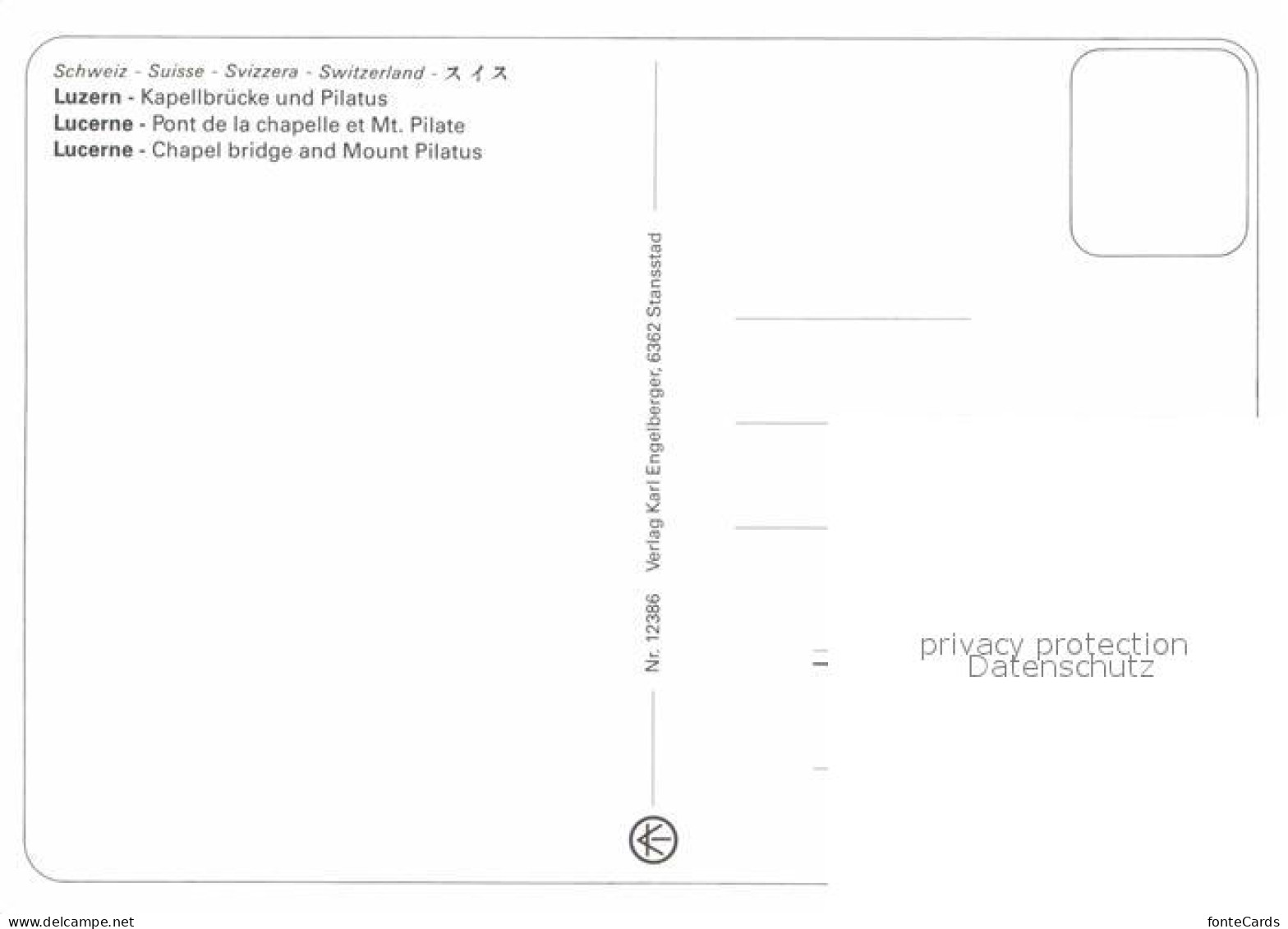 12901439 Luzern LU Kapellbruecke Pilatus Luzern - Andere & Zonder Classificatie