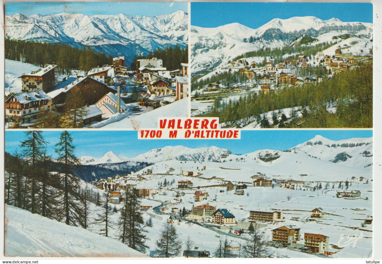 Valberg 06 Carte Circulée Non Timbrée  Multivues ( 3 )  Souvenirs 1700m  Altitude - Autres & Non Classés