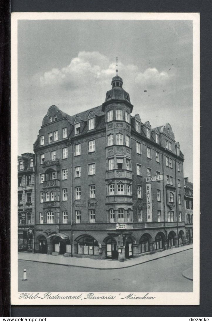 AK München 1938 Hotel-Restaurant BAVARIA (PK0840 - Altri & Non Classificati