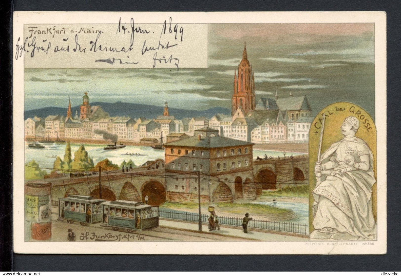 AK Frankfurt/ Main 1899 Panorama (PK0852 - Andere & Zonder Classificatie